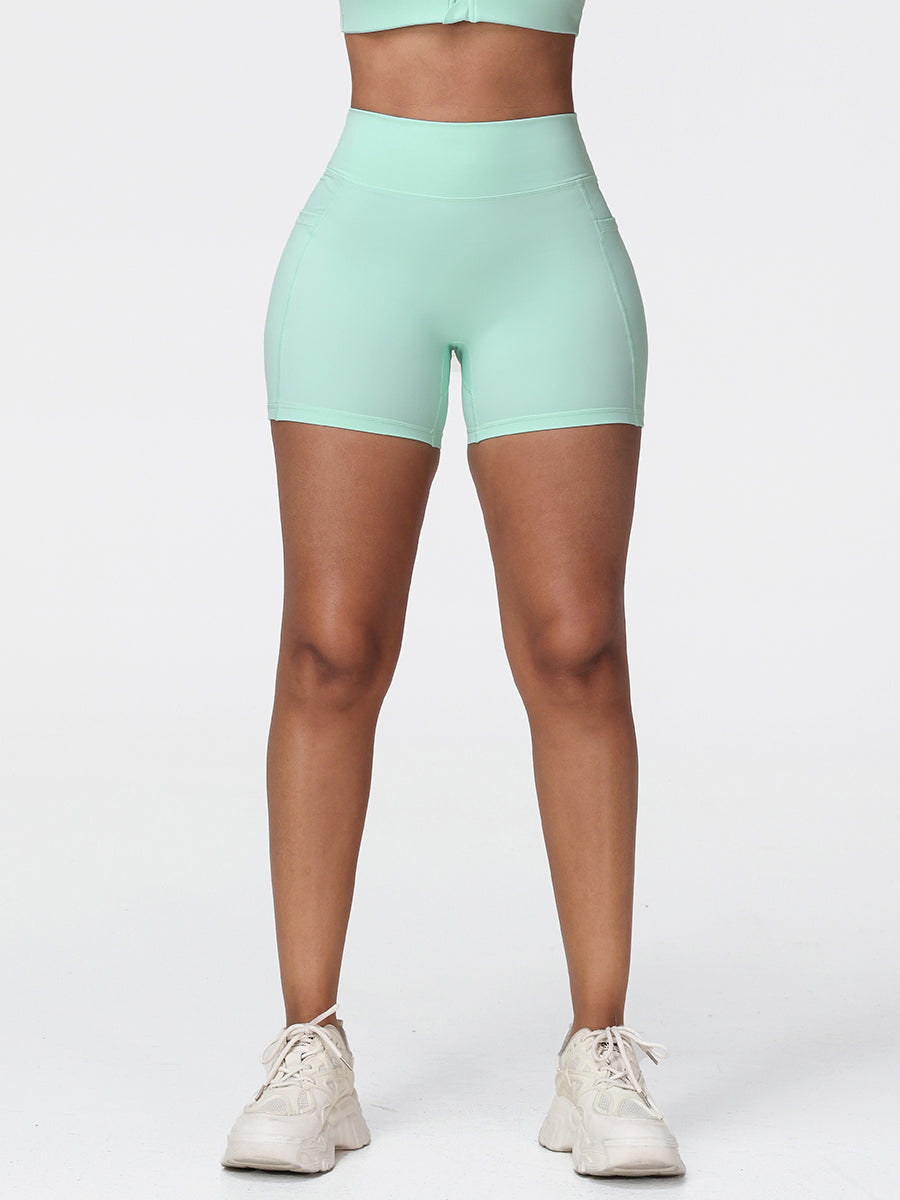 High-Rise Pockets Shorts