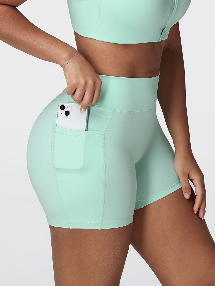 High-Rise Pockets Shorts