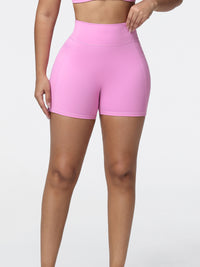 high waisted yoga shorts
