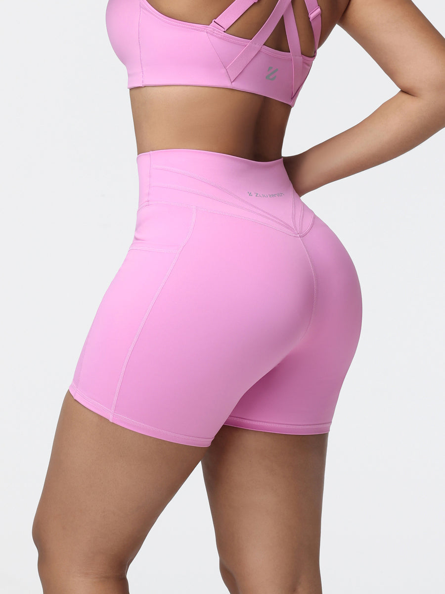 high waisted yoga shorts
