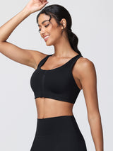 front closure sports bra