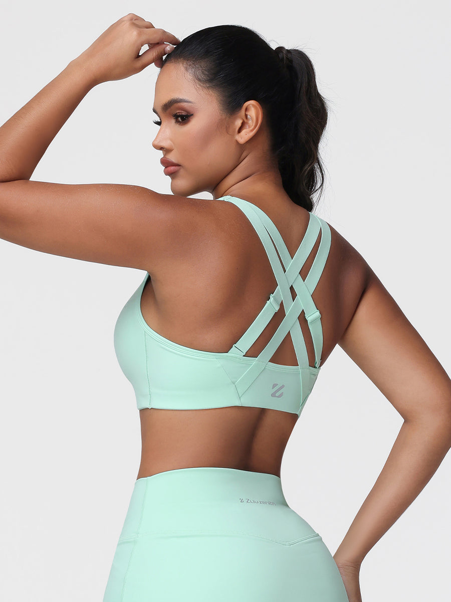 mint green gym top