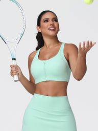 mint green gym top