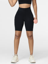 8" High-Waist Running Shorts with Zip Pocket
