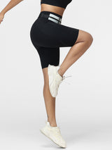 8" High-Waist Running Shorts with Zip Pocket