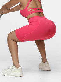 8" High-Waist Running Shorts with Zip Pocket