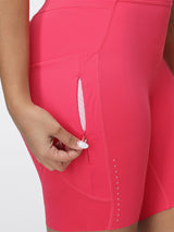 8" High-Waist Running Shorts with Zip Pocket