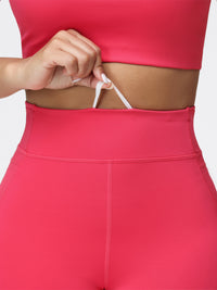8" High-Waist Running Shorts with Zip Pocket