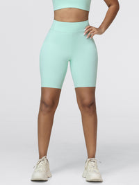 8" High-Waist Running Shorts with Zip Pocket