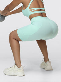 8" High-Waist Running Shorts with Zip Pocket