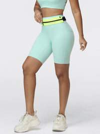 8" High-Waist Running Shorts with Zip Pocket