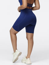 8" High-Waist Running Shorts with Zip Pocket