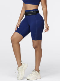 8" High-Waist Running Shorts with Zip Pocket