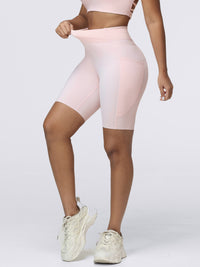 8" High-Waist Running Shorts with Zip Pocket