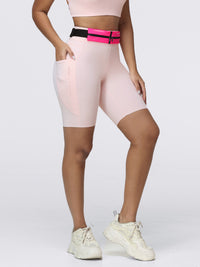 8" High-Waist Running Shorts with Zip Pocket