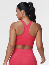 High Support Ruched Sports Bra for Women – Running & Gym