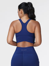 High Support Ruched Sports Bra for Women – Running & Gym