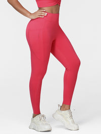 High Waist Running Leggings with Pockets & Drawstring