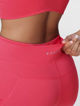 High Waist Running Leggings with Pockets & Drawstring