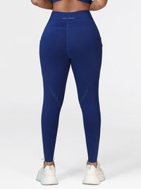 High Waist Running Leggings with Pockets & Drawstring