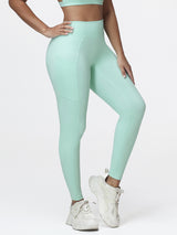 Women's High Waist V-Back Leggings with Pockets