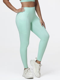 Women's High Waist V-Back Leggings with Pockets