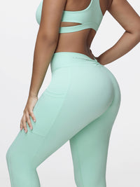 V back leggings for women
