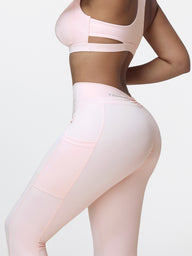 V back leggings with pockets
