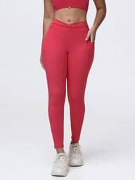 Twist Waist Sculpting Leggings with Pockets