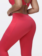 Twist Waist Sculpting Leggings with Pockets