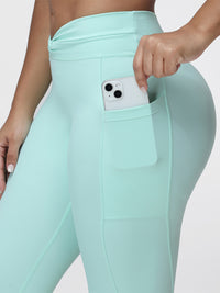 Twist Waist Sculpting Leggings with Pockets