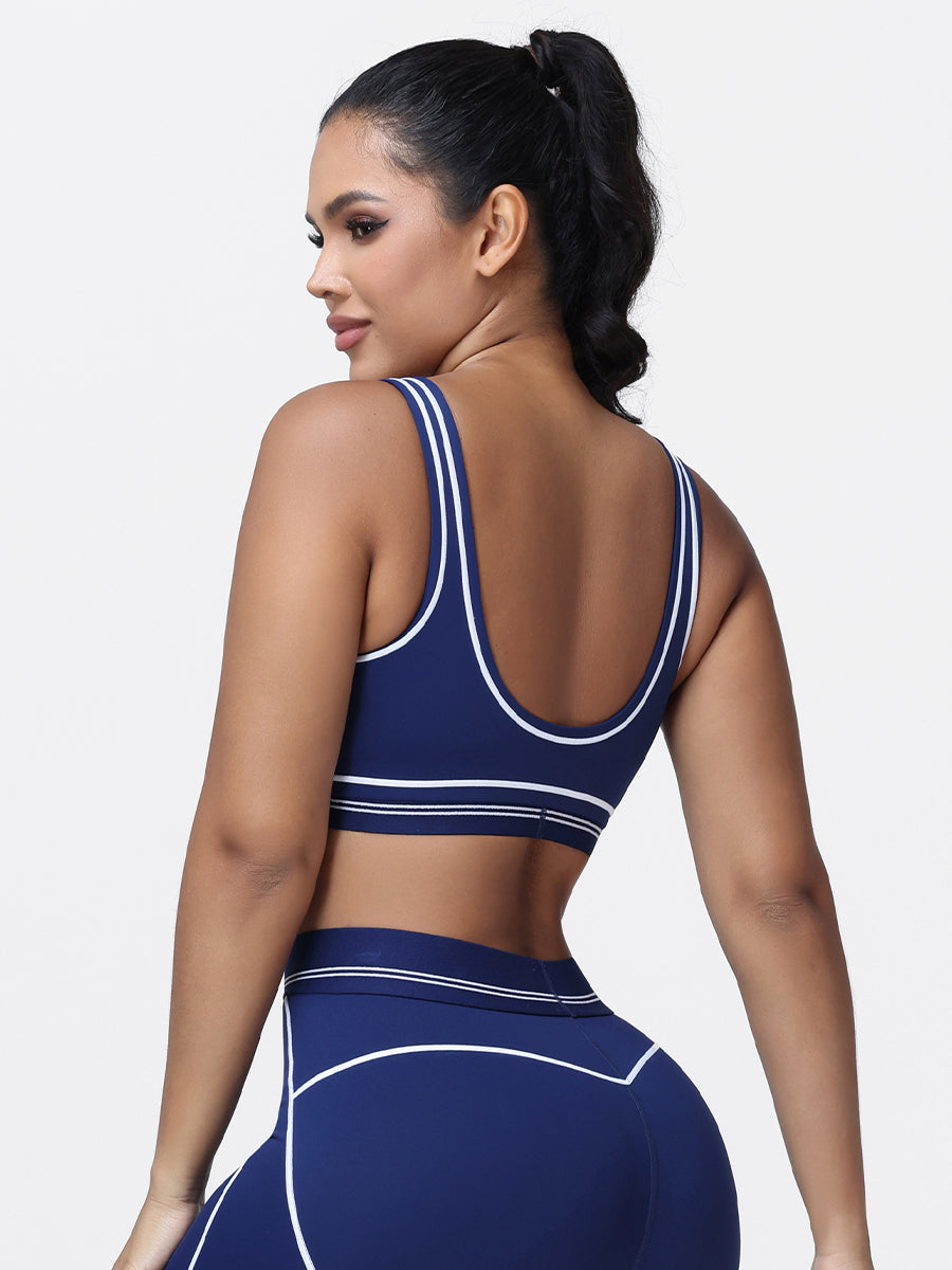 navy blue sports bra for women