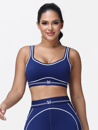 navy blue sports bra for women