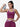 Women's Racerback Sports Bra with Contrast Trim