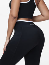 Women's V-shaped High Waist Pocket Gym Leggings