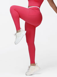 Women's V-shaped High Waist Pocket Gym Leggings