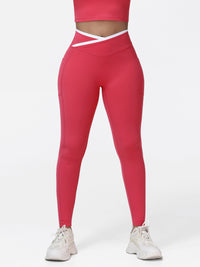 Women's V-shaped High Waist Pocket Gym Leggings
