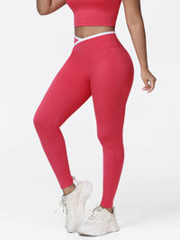 Women's V-shaped High Waist Pocket Gym Leggings