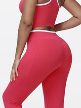 Women's V-shaped High Waist Pocket Gym Leggings