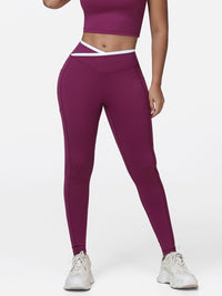 Women's Half Zip Long Sleeve Gym Top & High Waist Leggings Workout Set