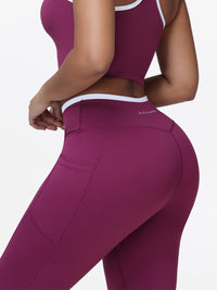 Women's V-shaped High Waist Pocket Gym Leggings