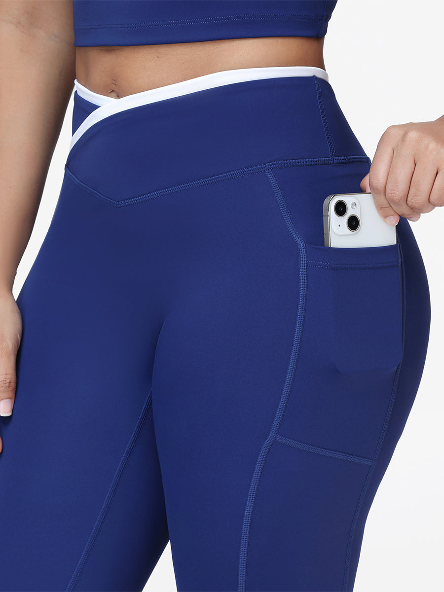 Women's V-shaped High Waist Pocket Gym Leggings