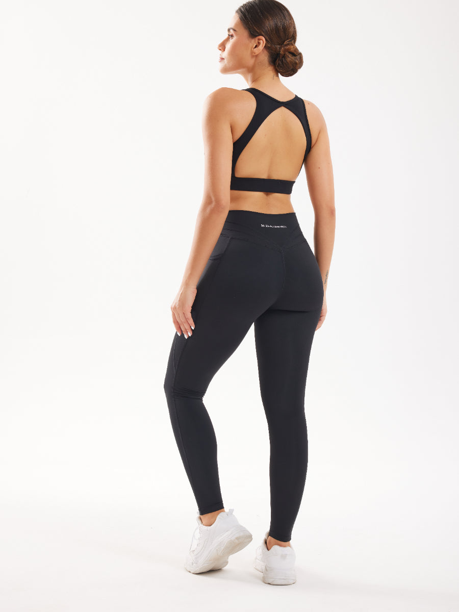 Black Gym Yoga Outfit Sets – Zuluzenith