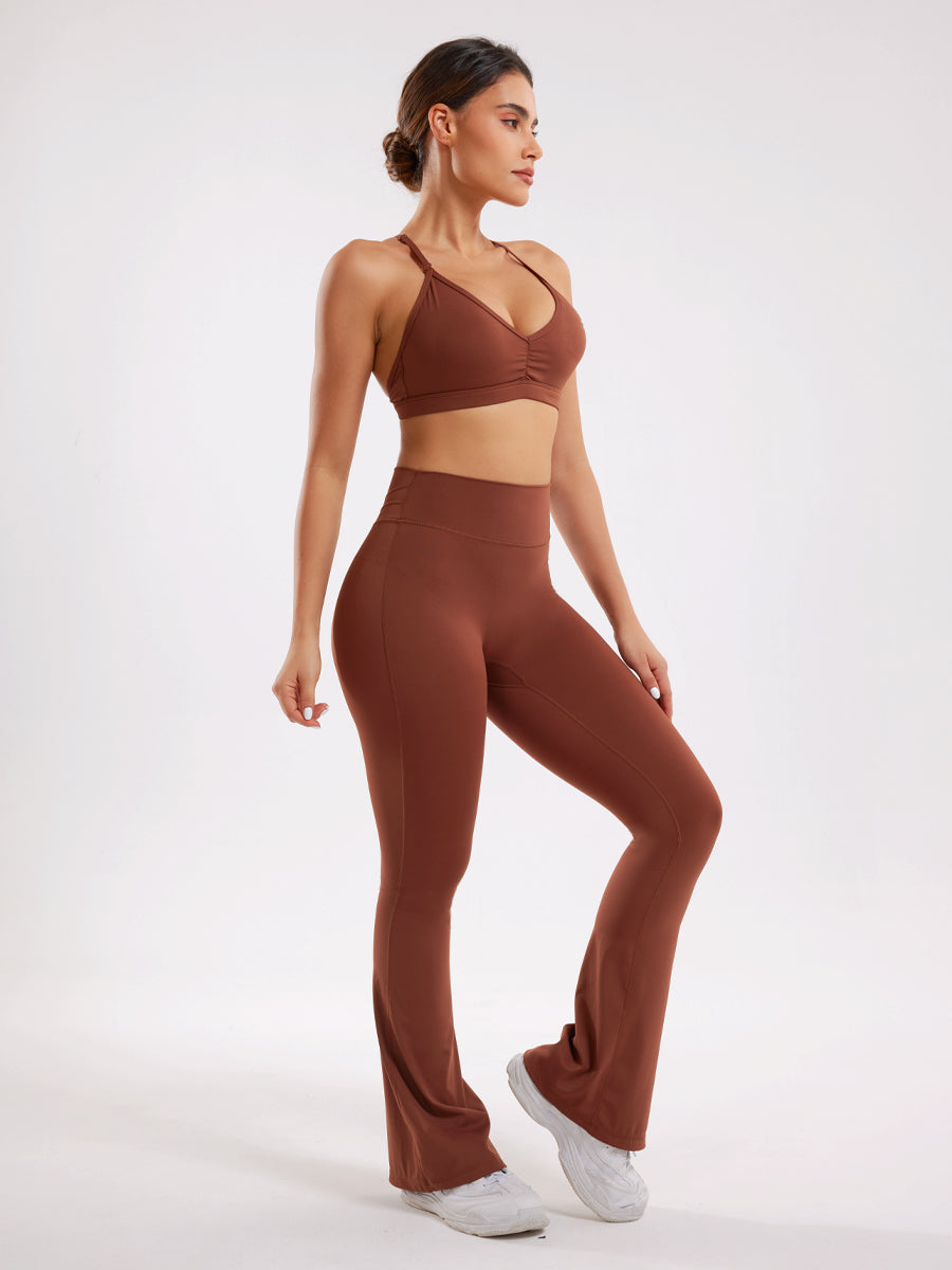 Women's Active Wear Set - Brown