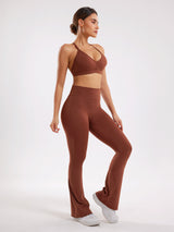 Women's Active Wear Set - Brown