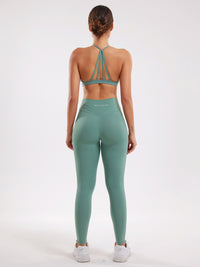 Women's Yoga Active Wear Set - Green
