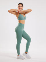 Women's Yoga Active Wear Set - Green