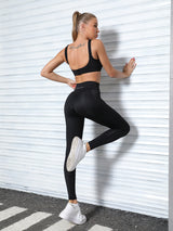 Women's Gym Wear Set - Black