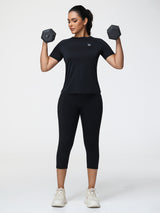 T-Shirt & 7/8 Butt-Lifting Leggings Set