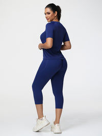 T-Shirt & 7/8 Butt-Lifting Leggings Set